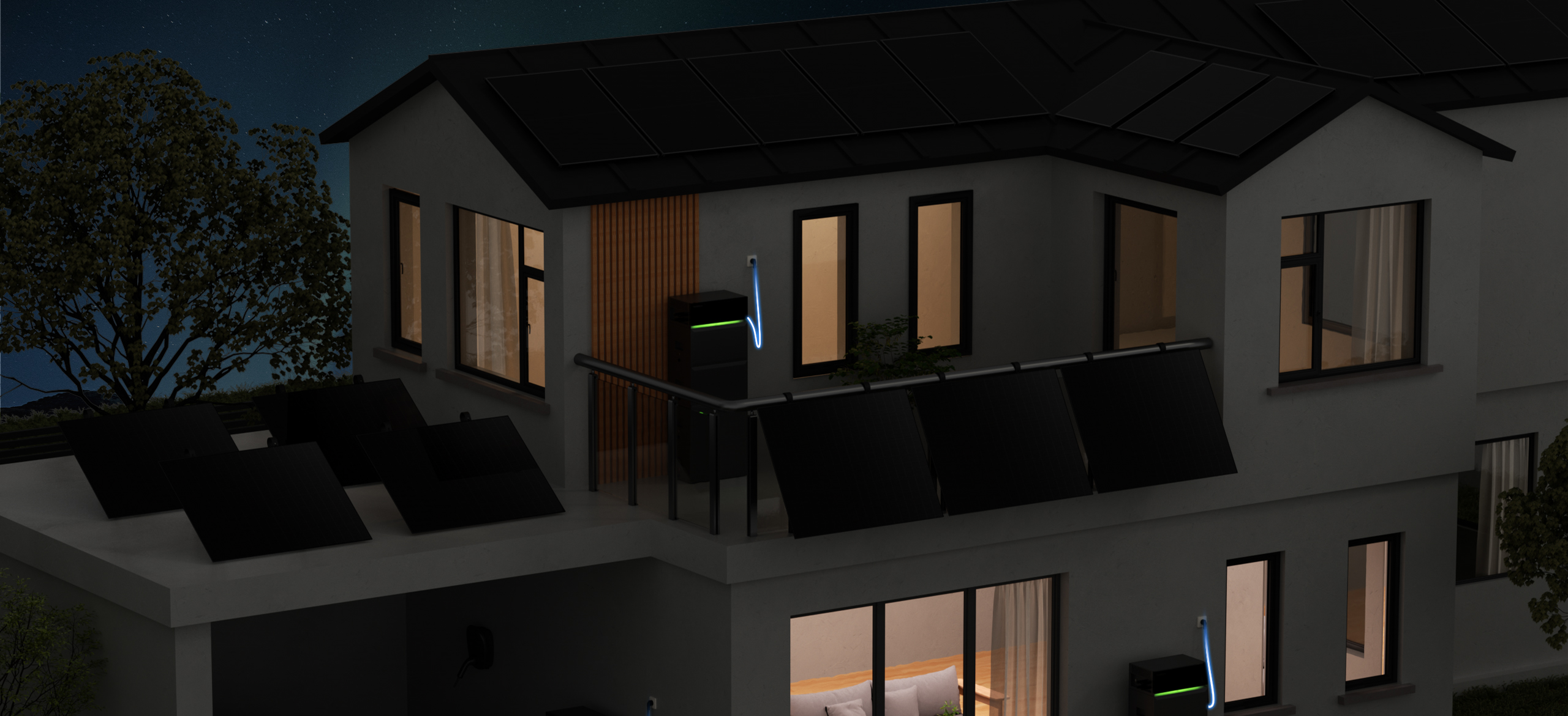 Sunpura S2400 nachtscène