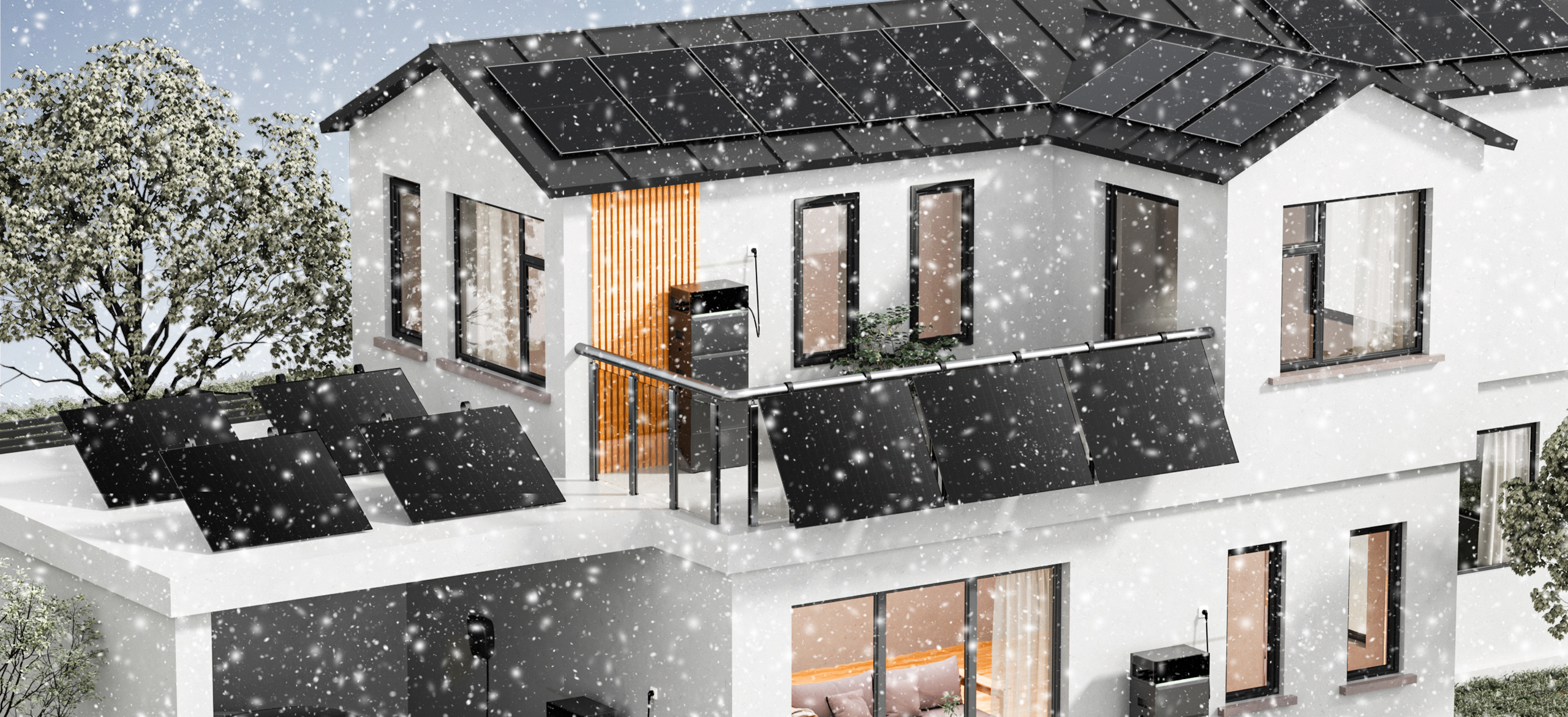 Sunpura S2400 winter buiten